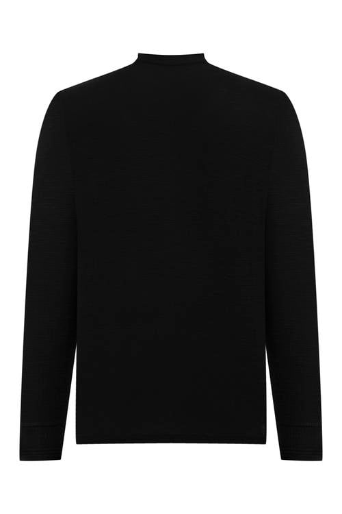  DÜĞMELİ UZUN KOLLU T-SHIRT