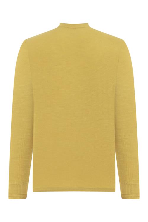  DÜĞMELİ UZUN KOLLU T-SHIRT