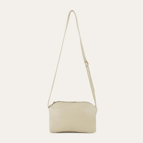  KROKODİL DESENLİ DERİ GÖRÜNÜMLÜ OMUZ ÇANTASI