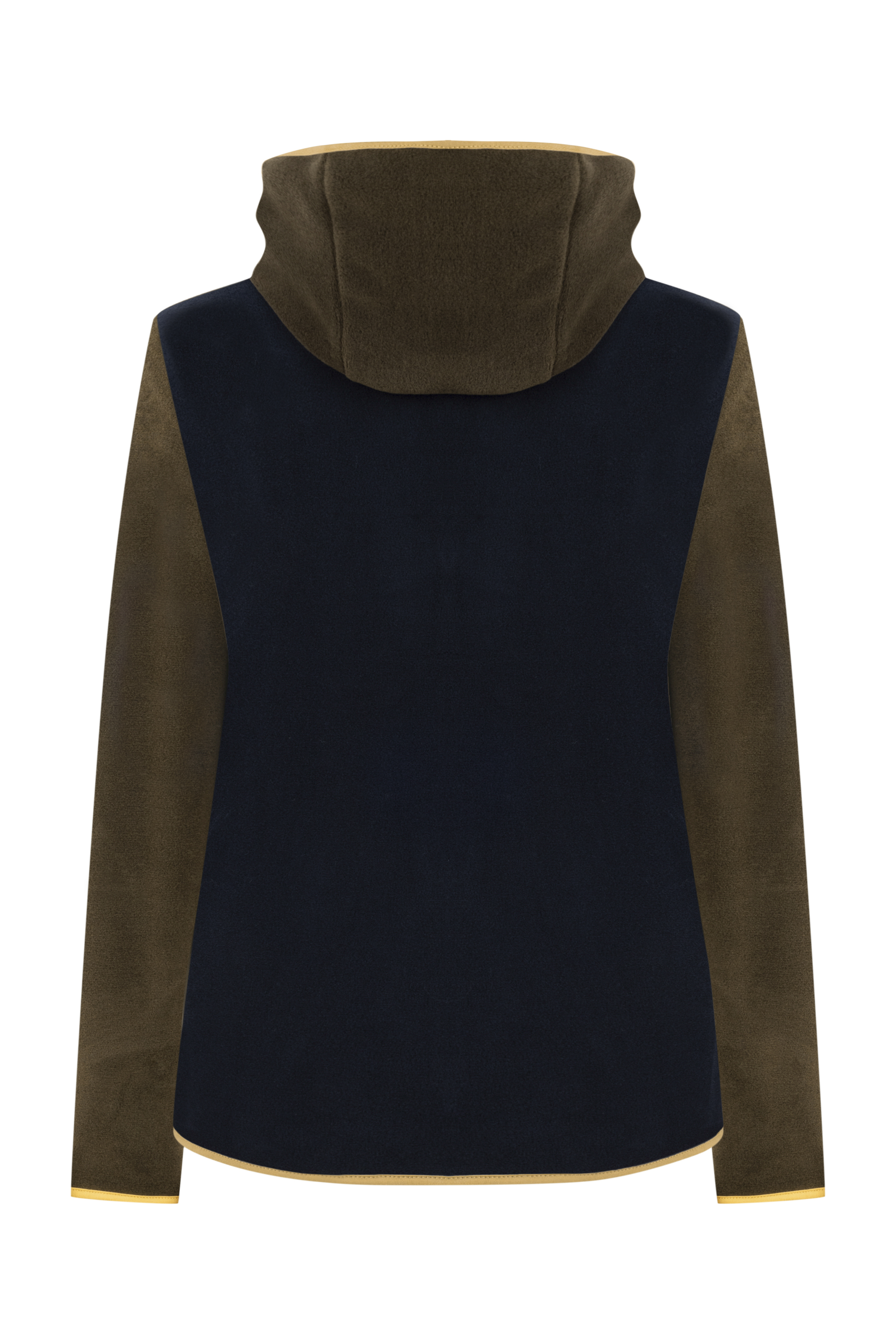 RENK BLOKLU KAPÜŞONLU POLAR SWEATSHIRT