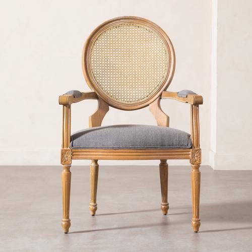 DARLINGTON MASİF AHŞAP HAZERAN SANDALYE GRİ