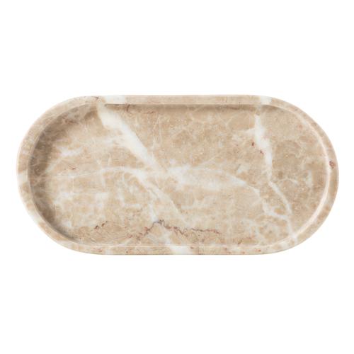  MARBLE BEJ ELIPS BANYO TEPSİSİ