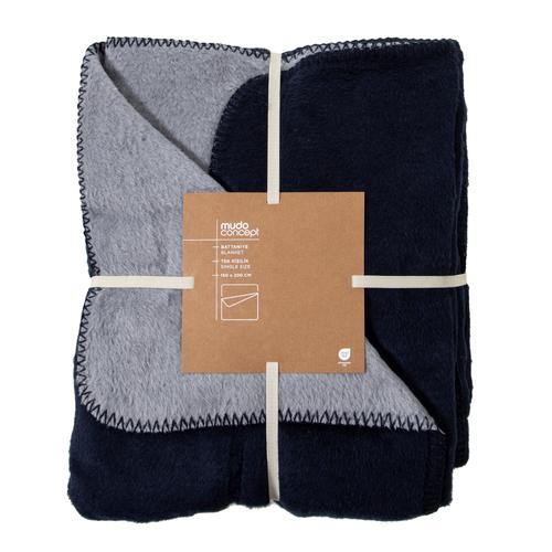  ENNY ÇİFT TARAFLI BATTANİYE GRİ LACİVERT 150X200