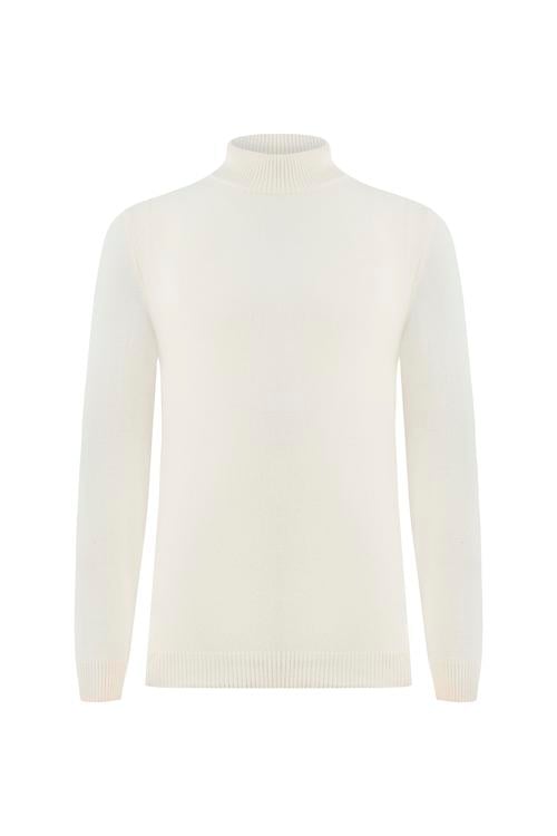  YÜN KARIŞIMLI BALIKÇI YAKA TRİKO KAZAK