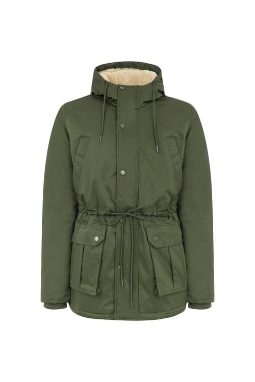  KAPÜŞONLU BAĞLAMA DETAYLI PARKA