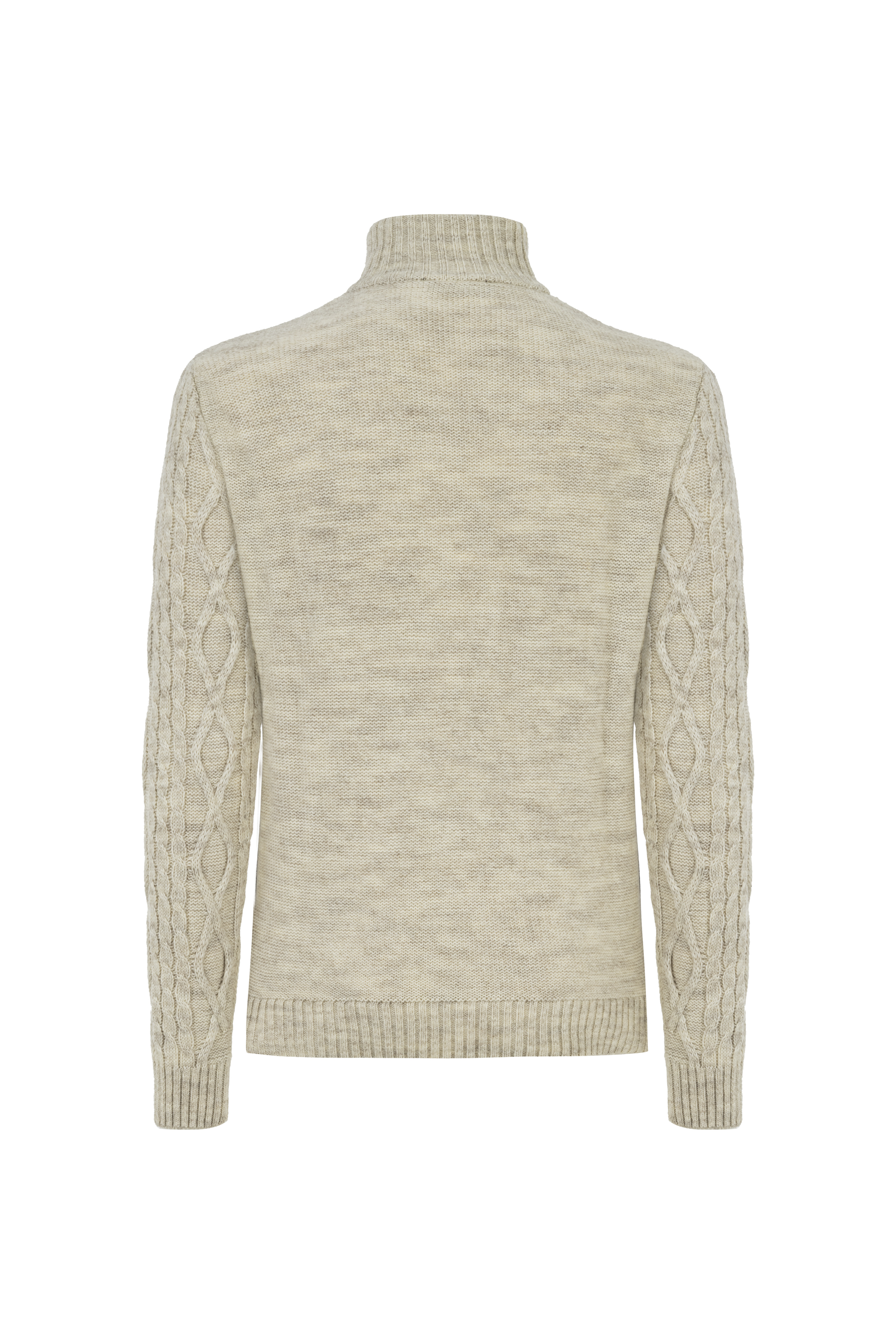 YÜN KARIŞIMLI SAÇ ÖRGÜLÜ TRİKO KAZAK