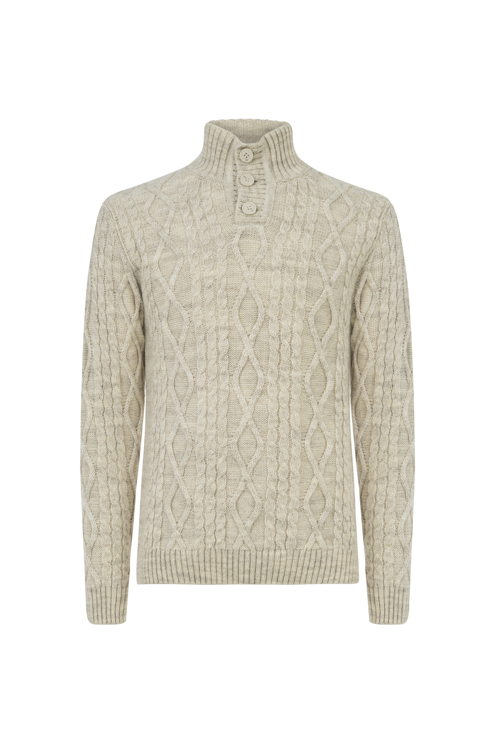 YÜN KARIŞIMLI SAÇ ÖRGÜLÜ TRİKO KAZAK