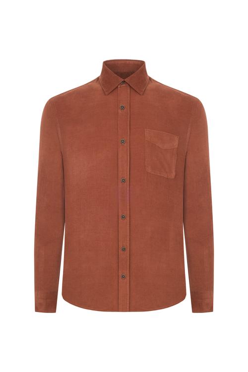  REGULAR FIT KADİFE GÖMLEK