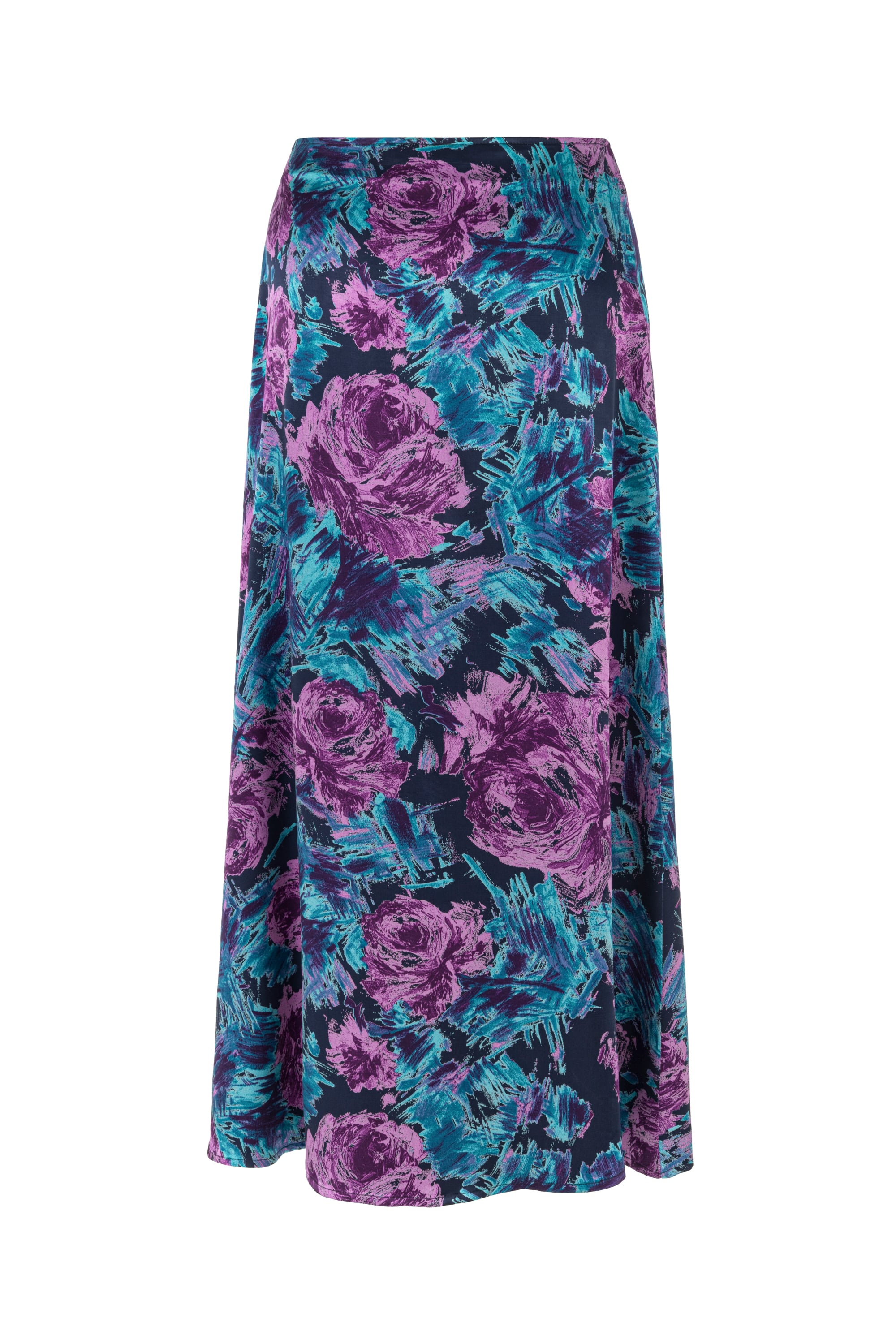 ÇİÇEK DESENLİ MİDİ ETEK