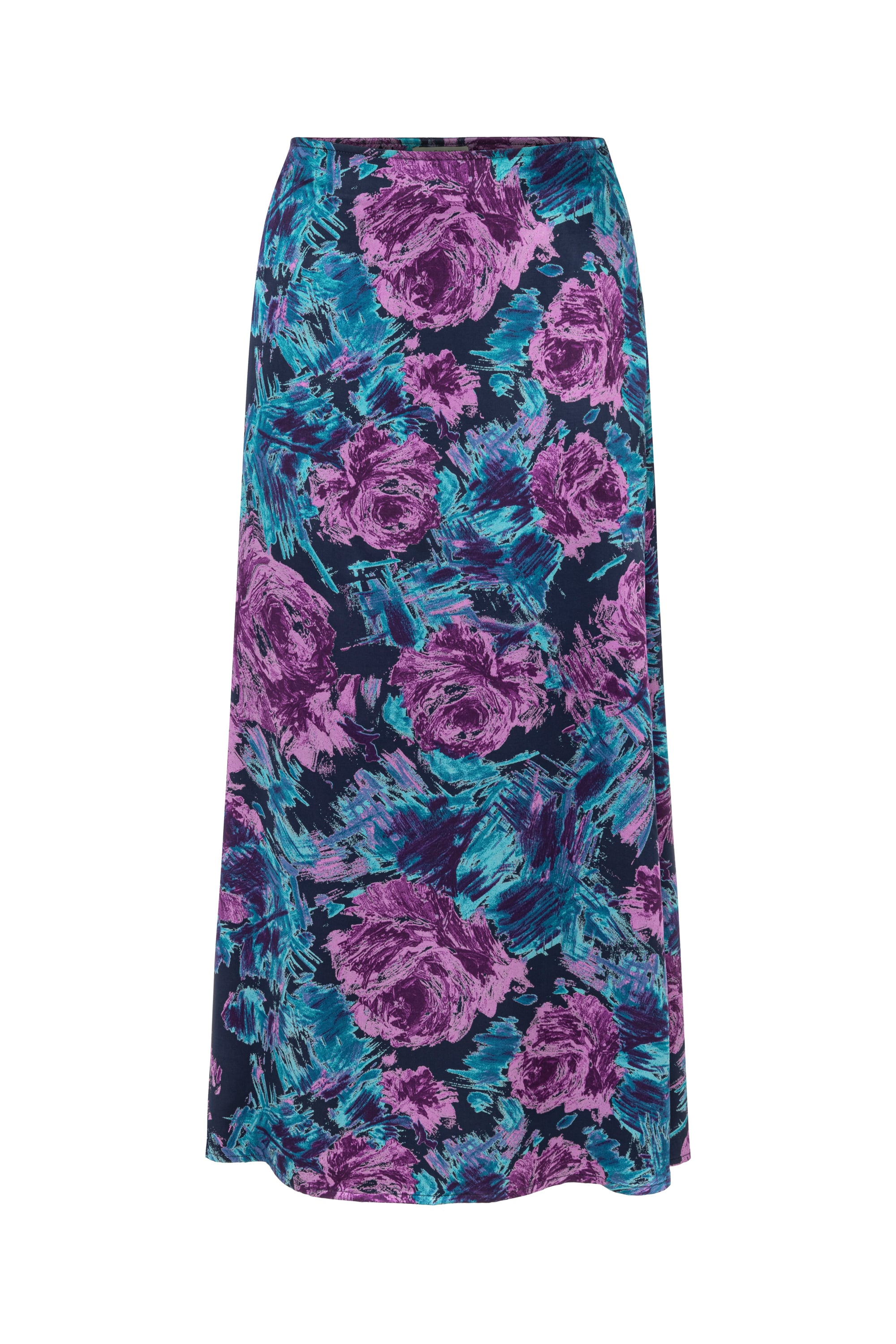 ÇİÇEK DESENLİ MİDİ ETEK