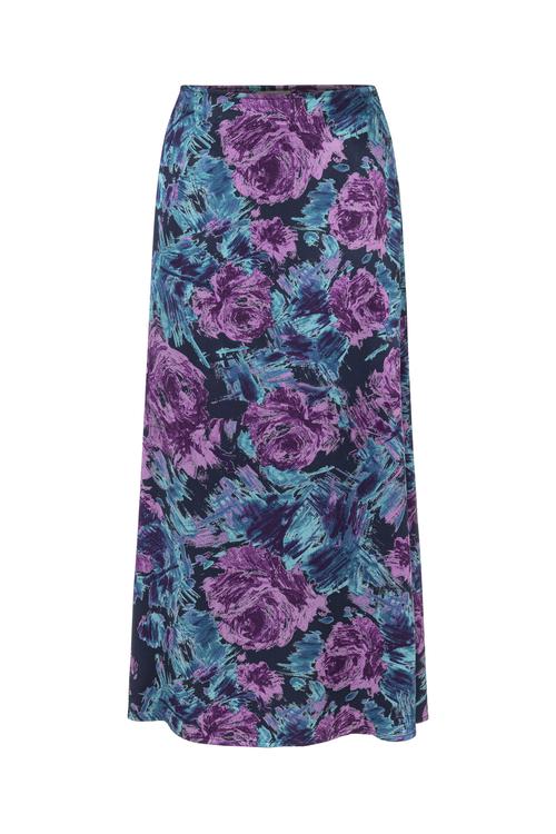  ÇİÇEK DESENLİ MİDİ ETEK