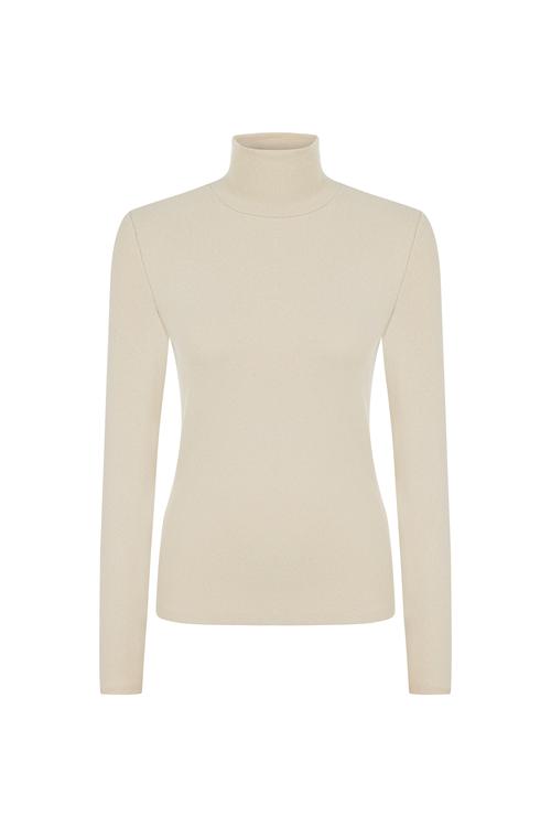  DİK YAKA UZUN KOLLU T-SHIRT