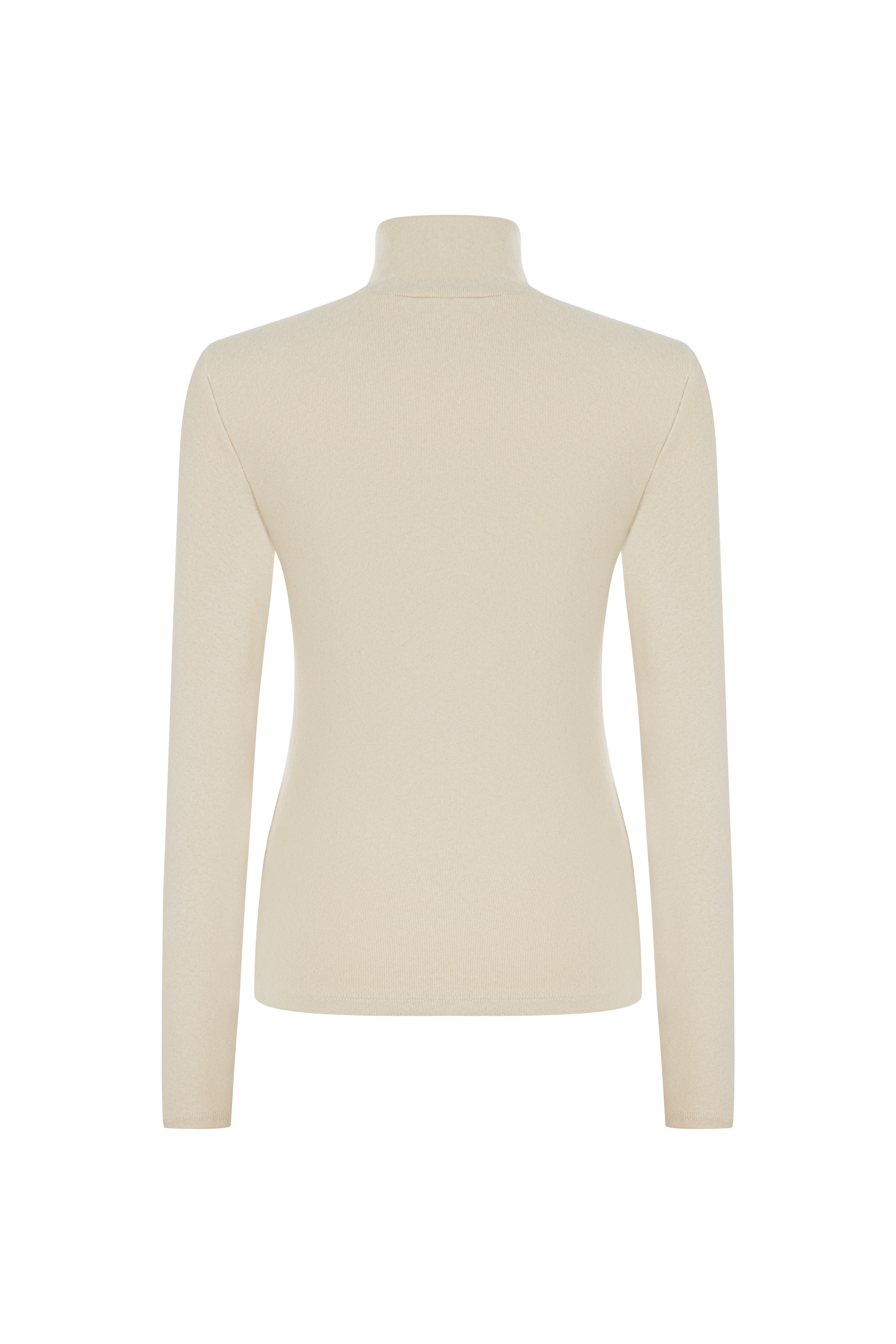 DİK YAKA UZUN KOLLU T-SHIRT