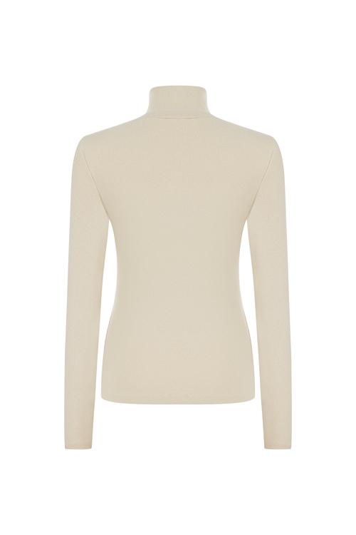  DİK YAKA UZUN KOLLU T-SHIRT