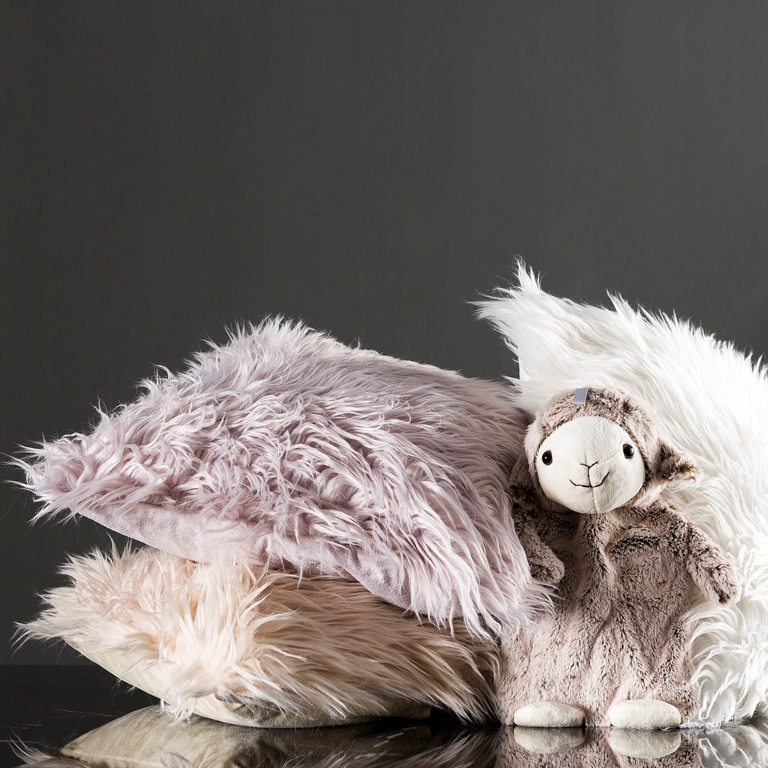 BONITA KIRIK BEYAZ PELÜŞ KIRLENT 45X45 CM