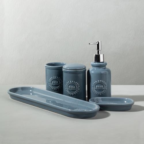  BARNES 5'Lİ KUTULU BANYO SETİ PARLAK GRİ