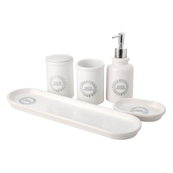 Mudo Home  Barnes 5’Li Kutulu Banyo Seti Beyaz