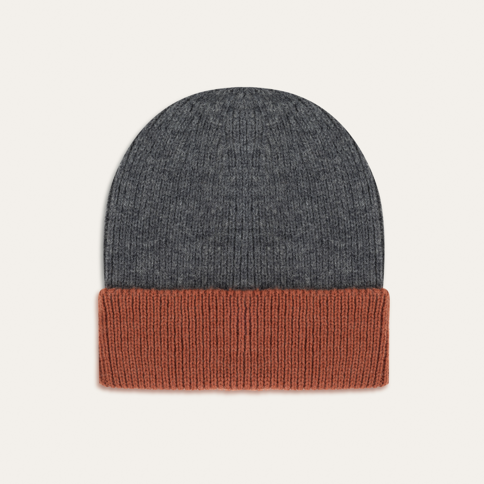 YÜN KARIŞIMLI RENK BLOKLU BERE