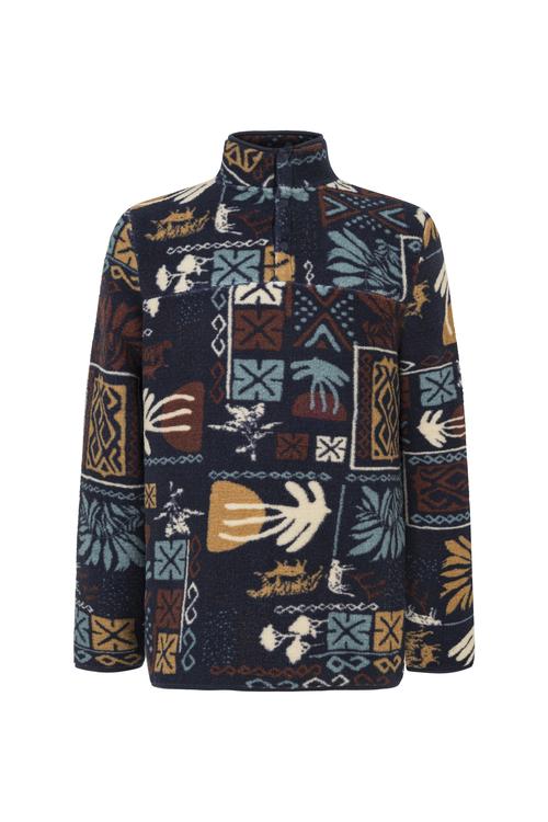  DESENLİ DİK YAKA POLAR SWEATSHIRT