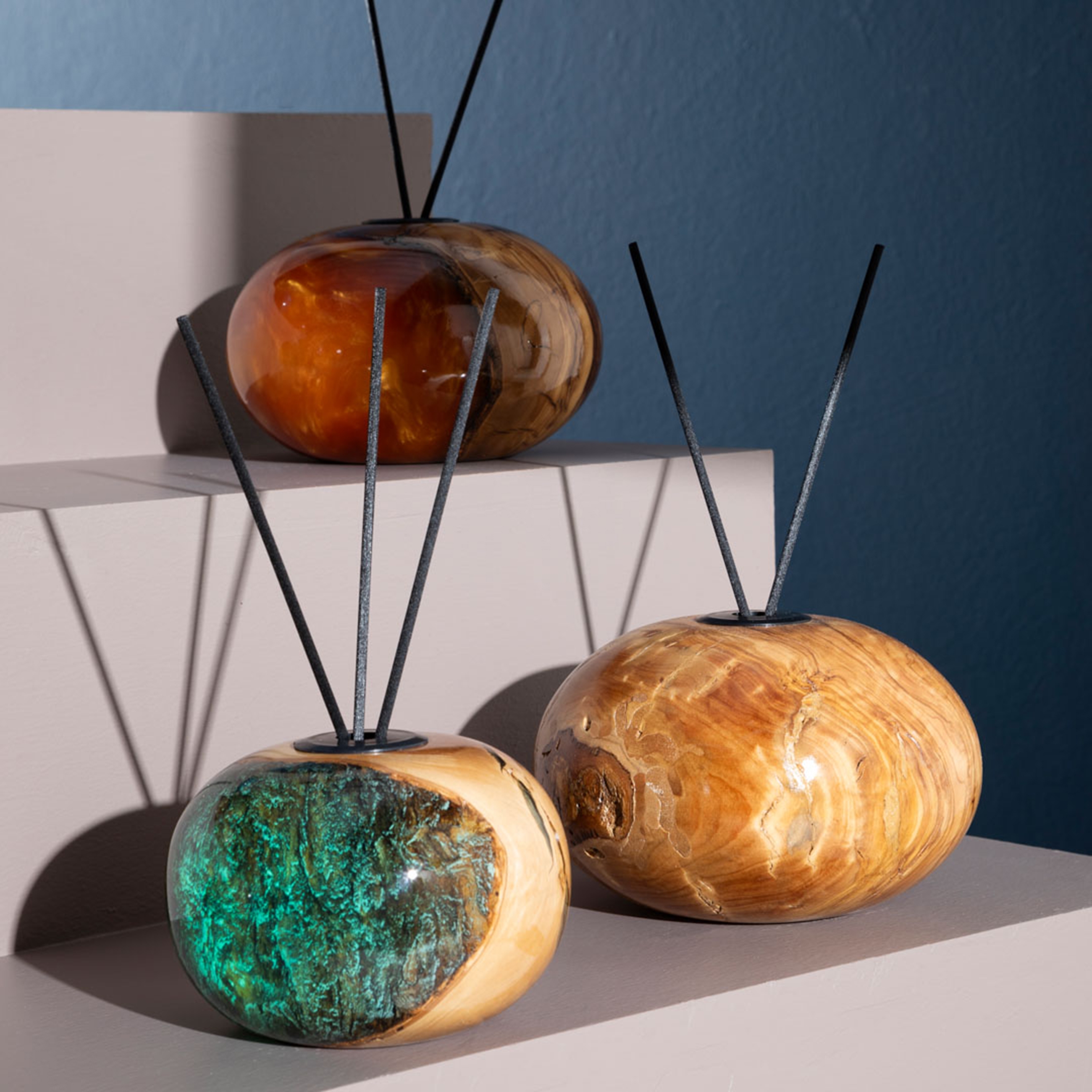 AURA AĞAÇTAN ODA KOKUSU STANDI ELİPS ŞEFFAF 15CM