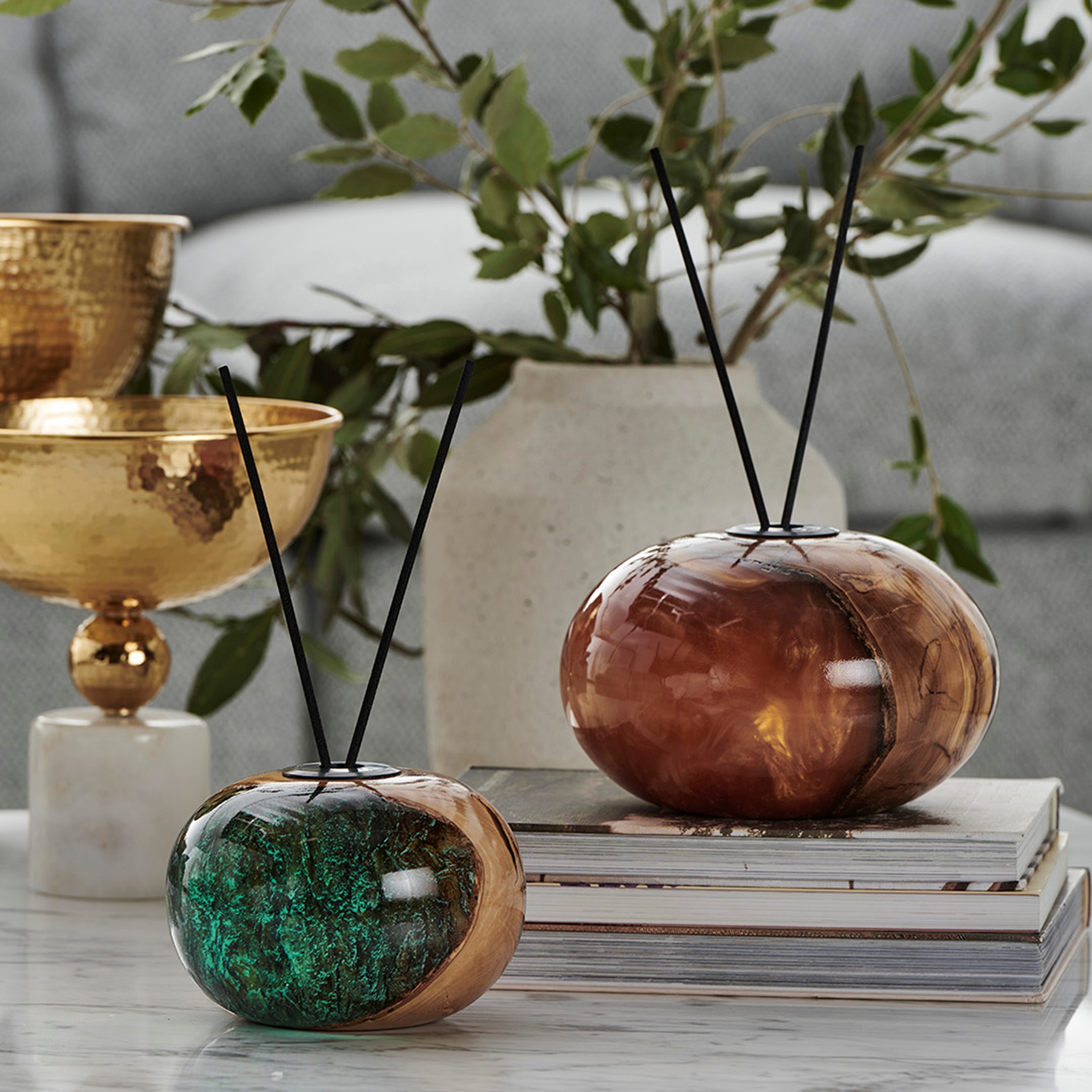 AURA AĞAÇTAN ODA KOKUSU STANDI ELİPS ŞEFFAF 15CM