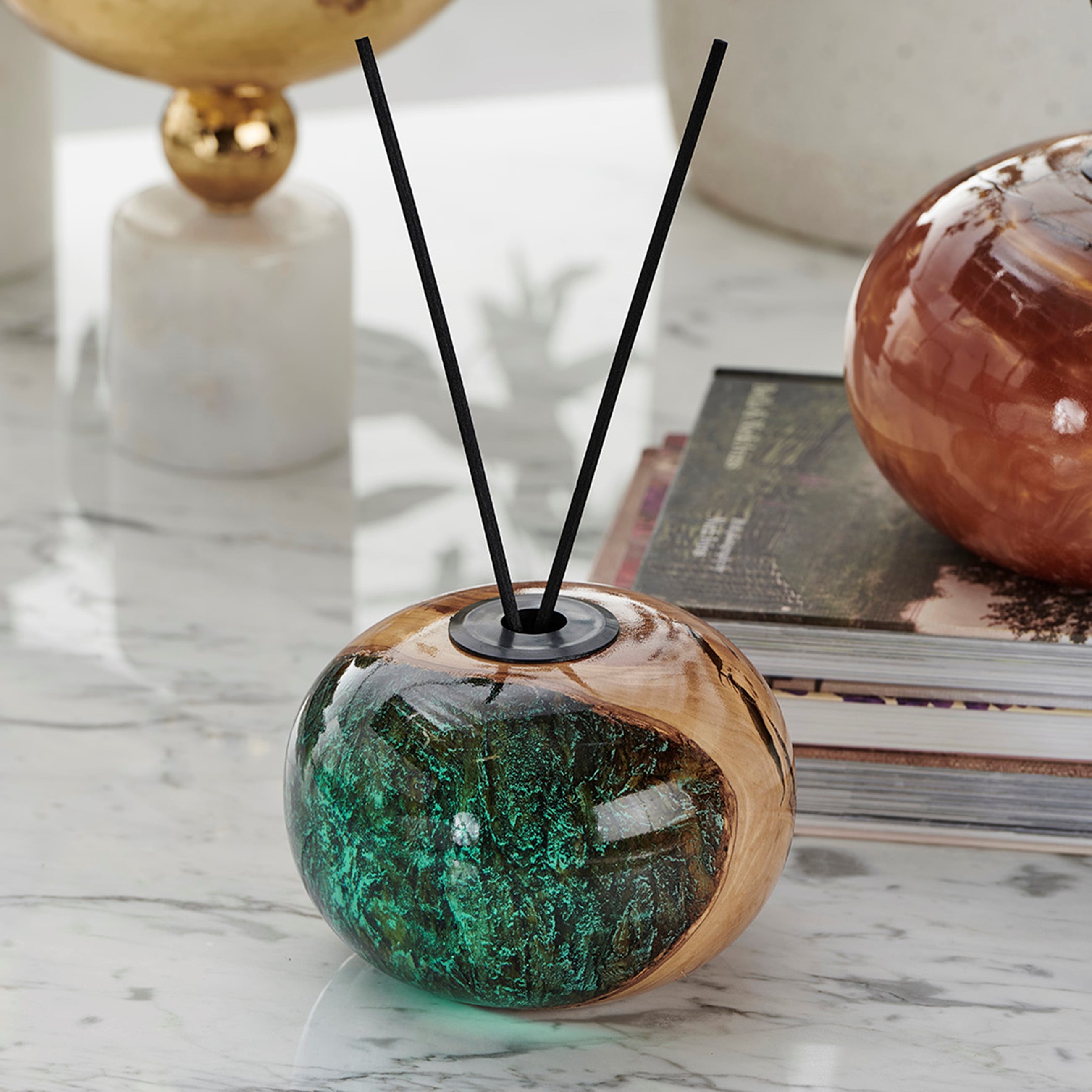 AURA AĞAÇTAN ODA KOKUSU STANDI ELİPS ŞEFFAF 15CM