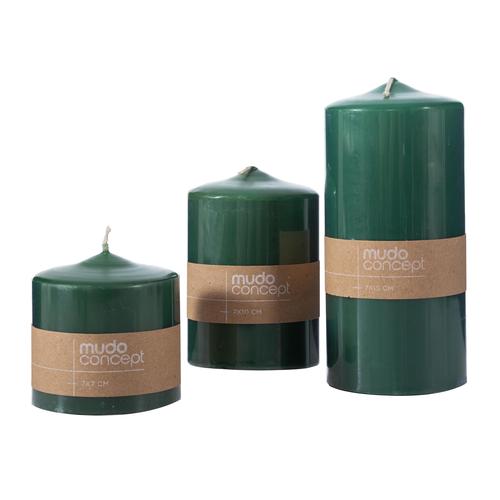  SÜTUN MUM YEŞİL 7X10CM