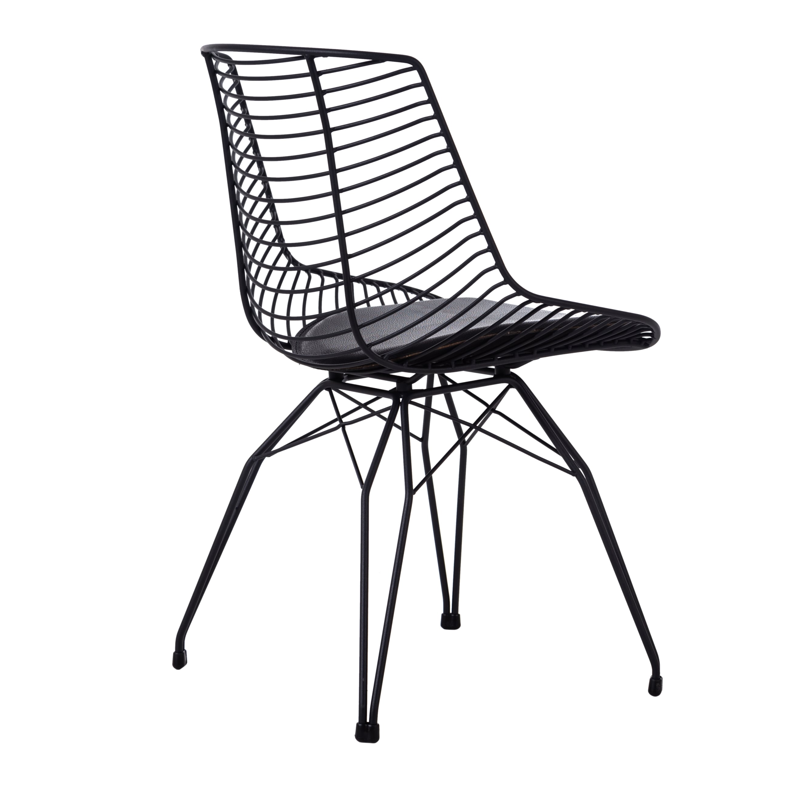 FRANCESCO KOLÇAKSIZ METAL SANDALYE SİYAH