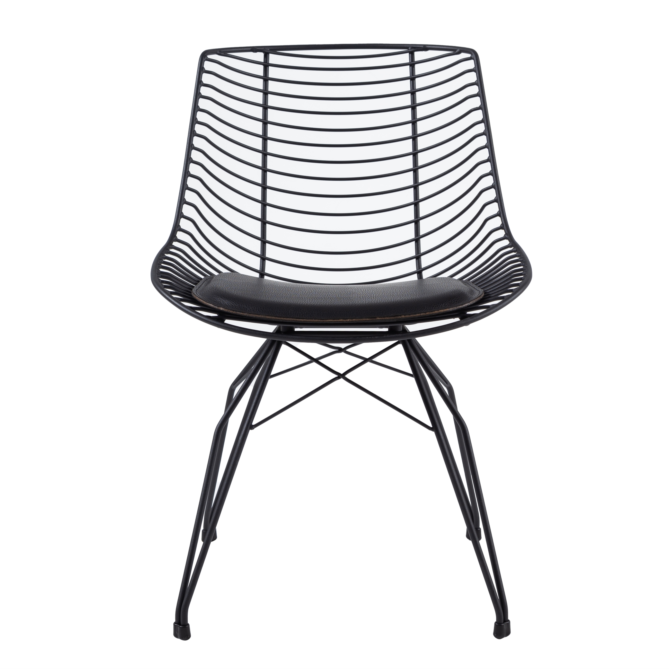 FRANCESCO KOLÇAKSIZ METAL SANDALYE SİYAH