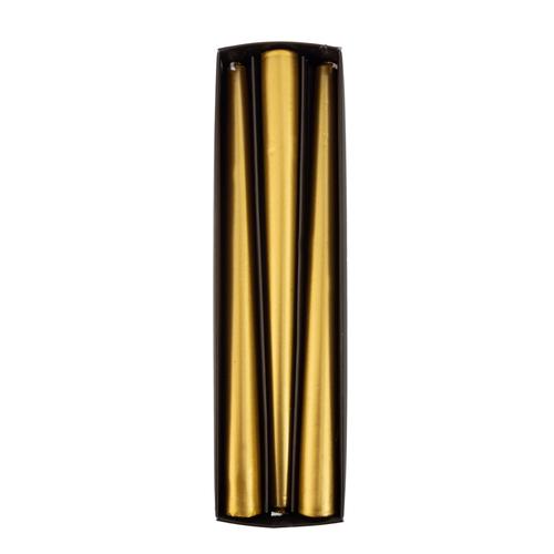  6LI ŞAMDAN MUM GOLD 25CM