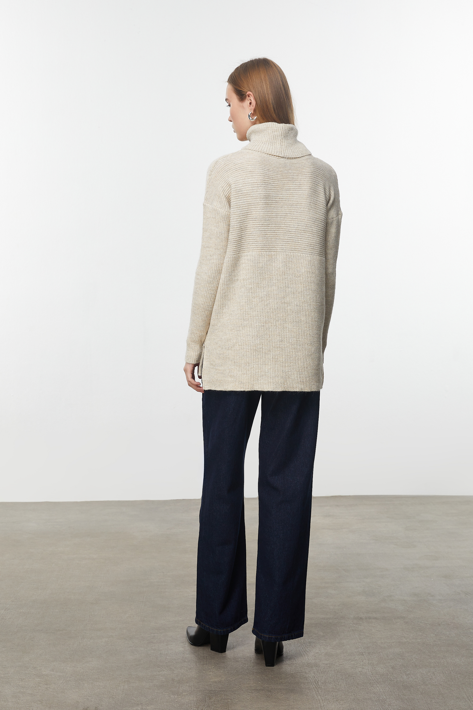 BALIKÇI YAKA TRİKO KAZAK