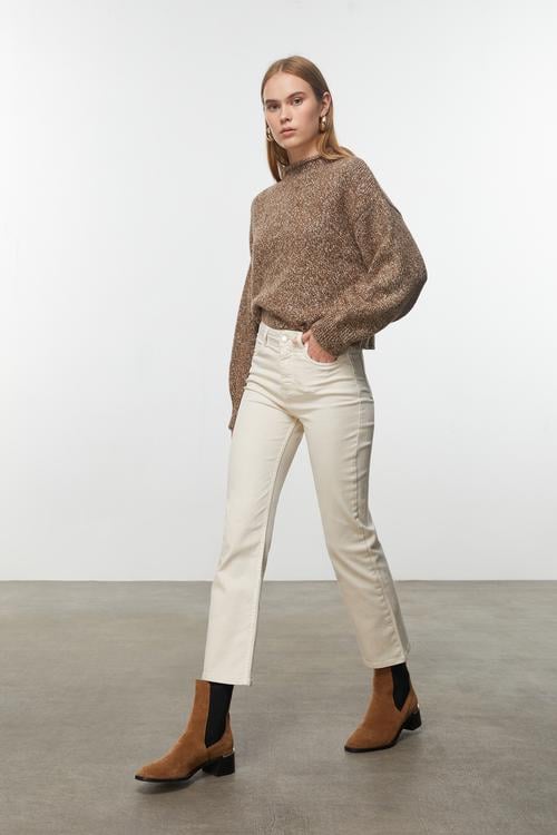  CROP FLARE FIT JEAN PANTOLON