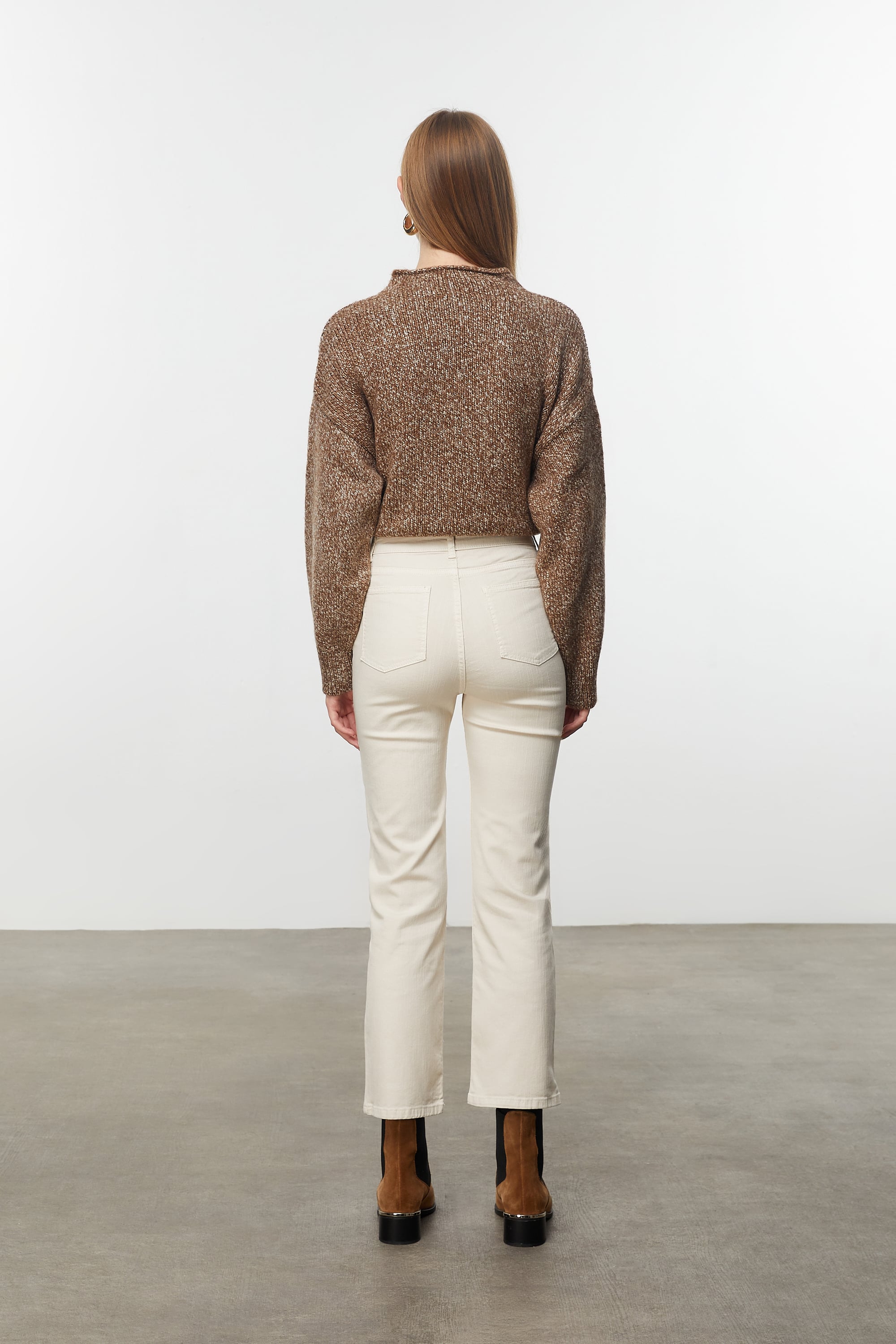 CROP FLARE FIT JEAN PANTOLON