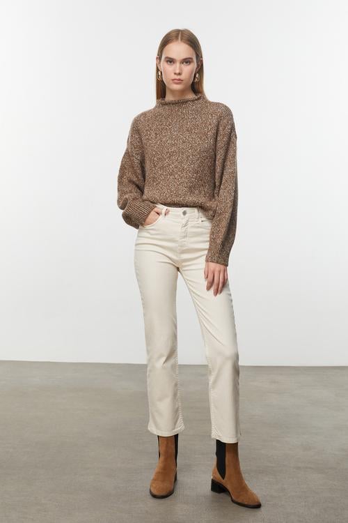  CROP FLARE FIT JEAN PANTOLON