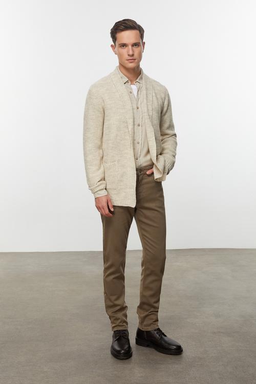  YÜN KARIŞIMLI ŞAL YAKA HIRKA