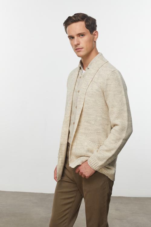  YÜN KARIŞIMLI ŞAL YAKA HIRKA