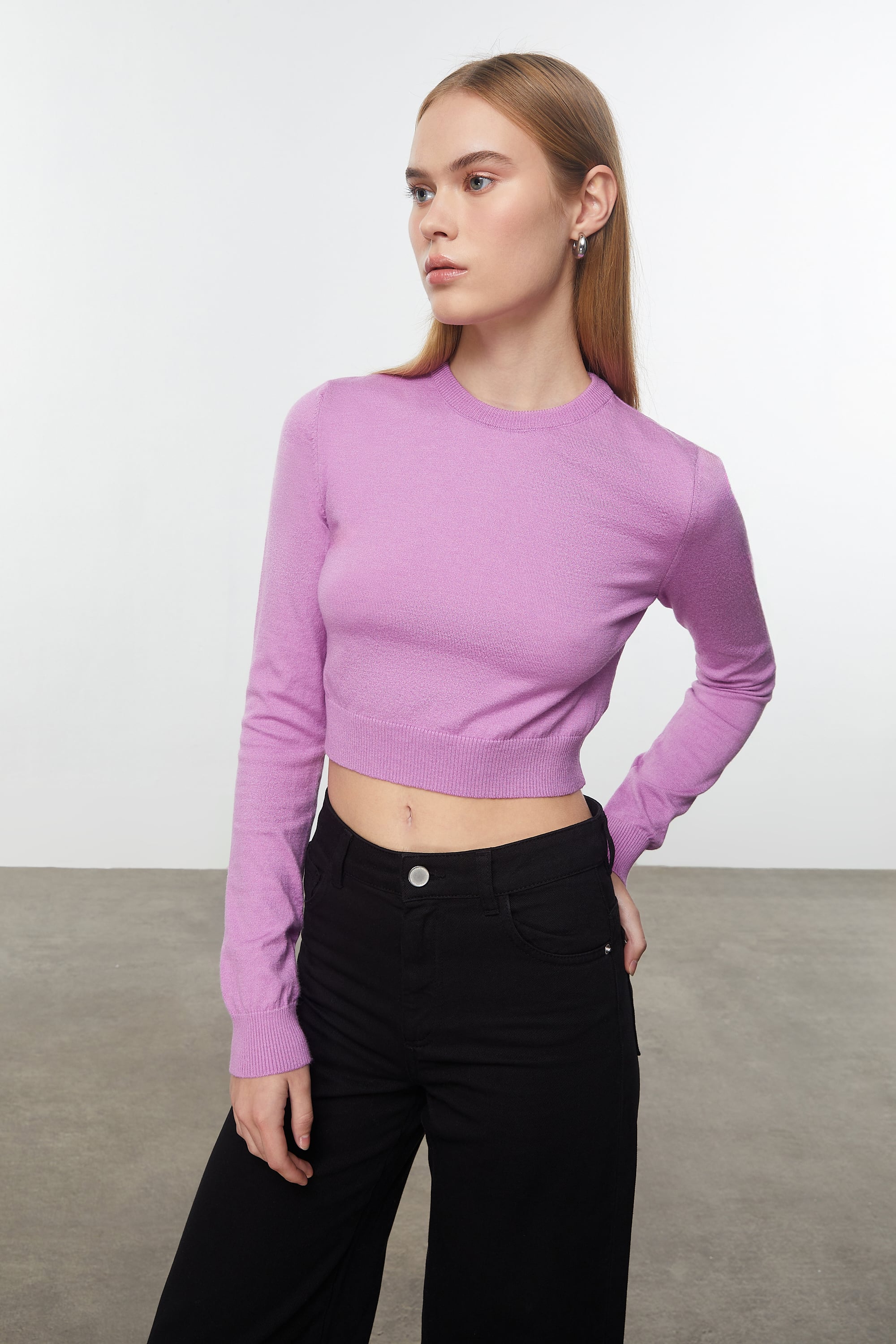 BİSİKLET YAKA TRİKO KAZAK