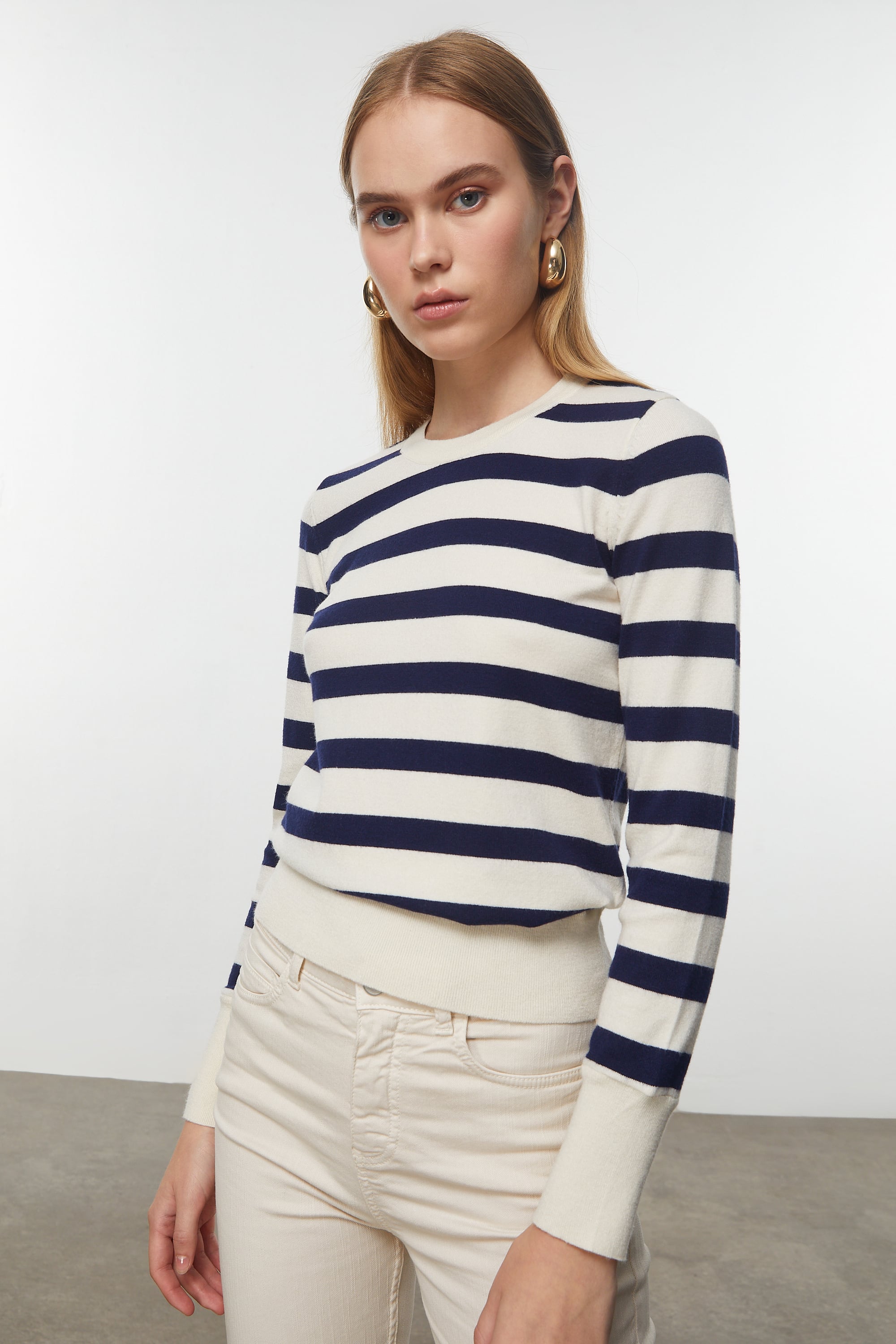 ÇİZGİLİ TRİKO KAZAK