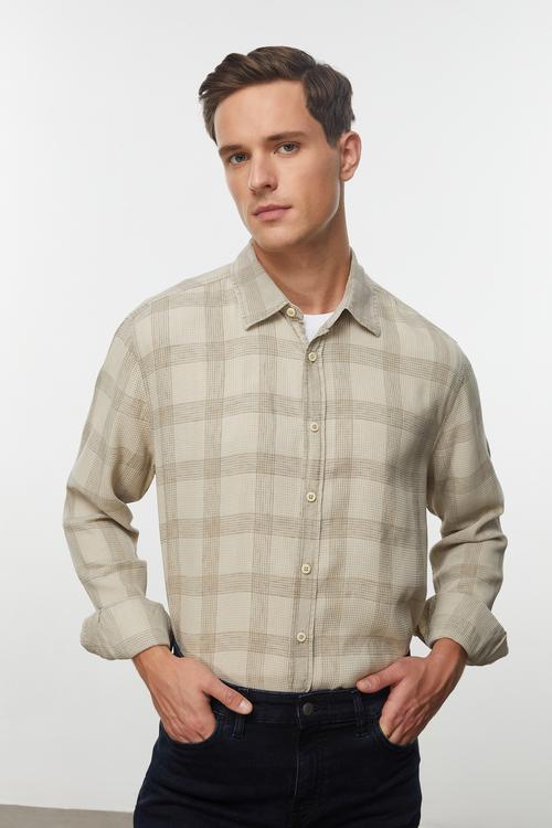  LİYOSEL KARIŞIMLI EKOSELİ REGULAR FIT GÖMLEK