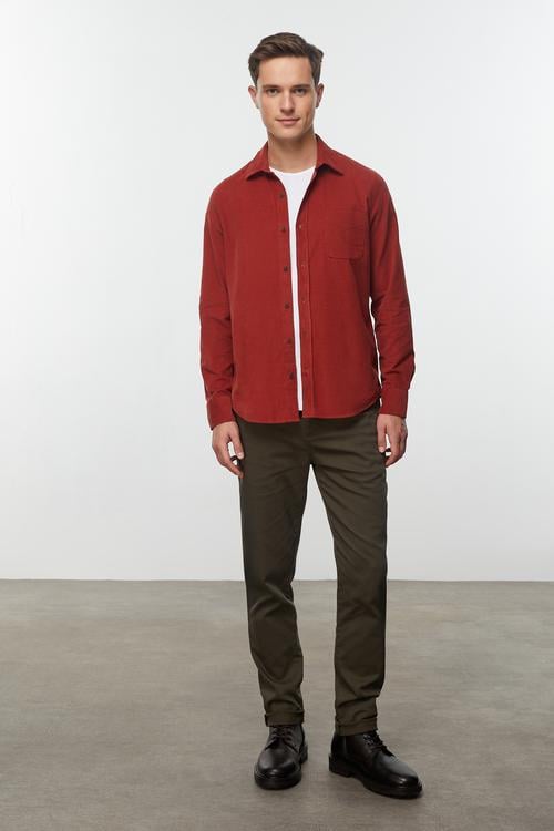  REGULAR FIT KADİFE GÖMLEK