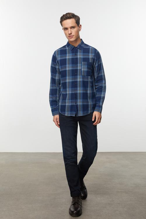  PAMUKLU EKOSELİ REGULAR FIT GÖMLEK