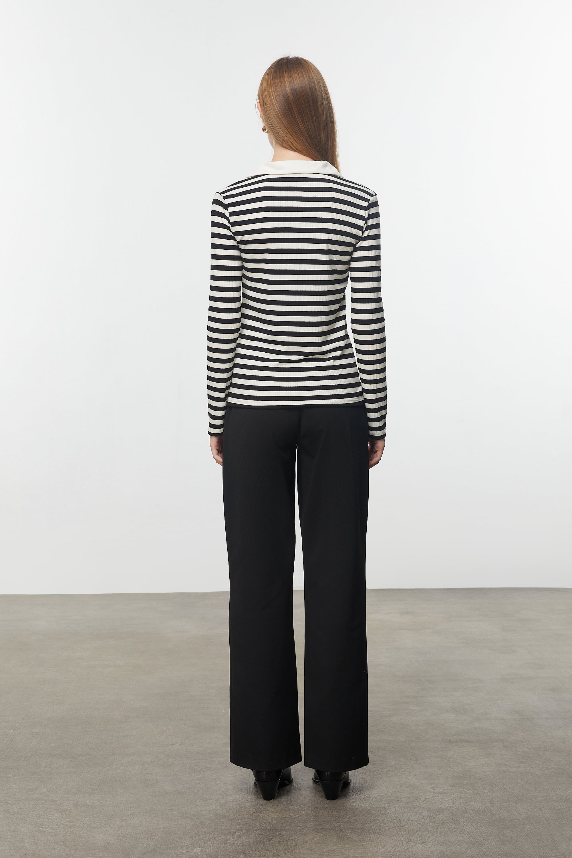 ÇİZGİLİ UZUN KOLLU BLUZ