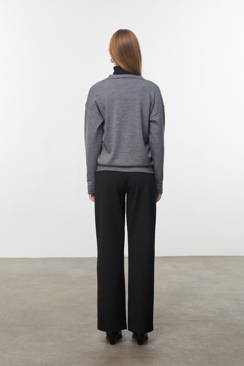  V YAKA MERİNO YÜN HIRKA