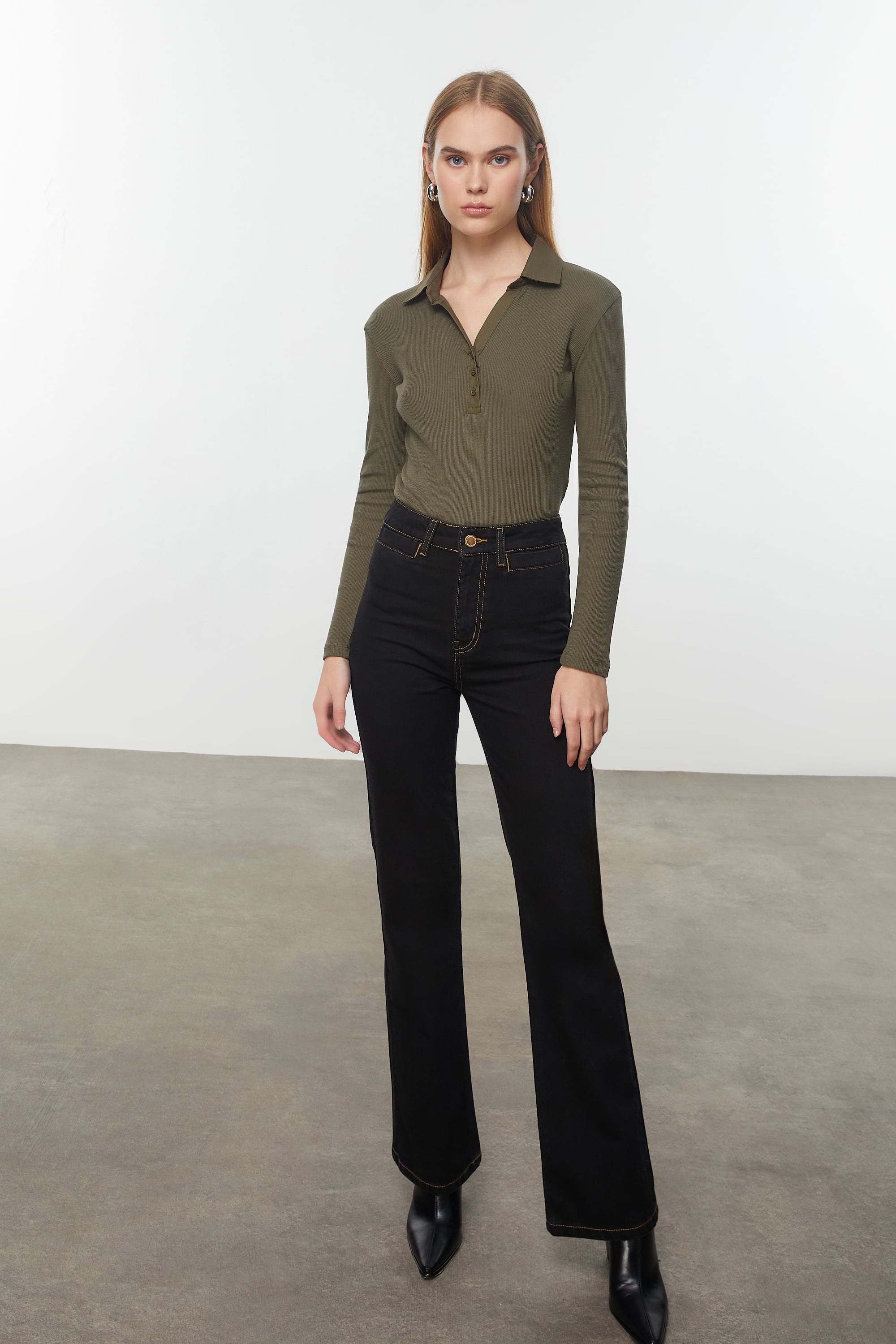 FLARE FIT JEAN PANTOLON