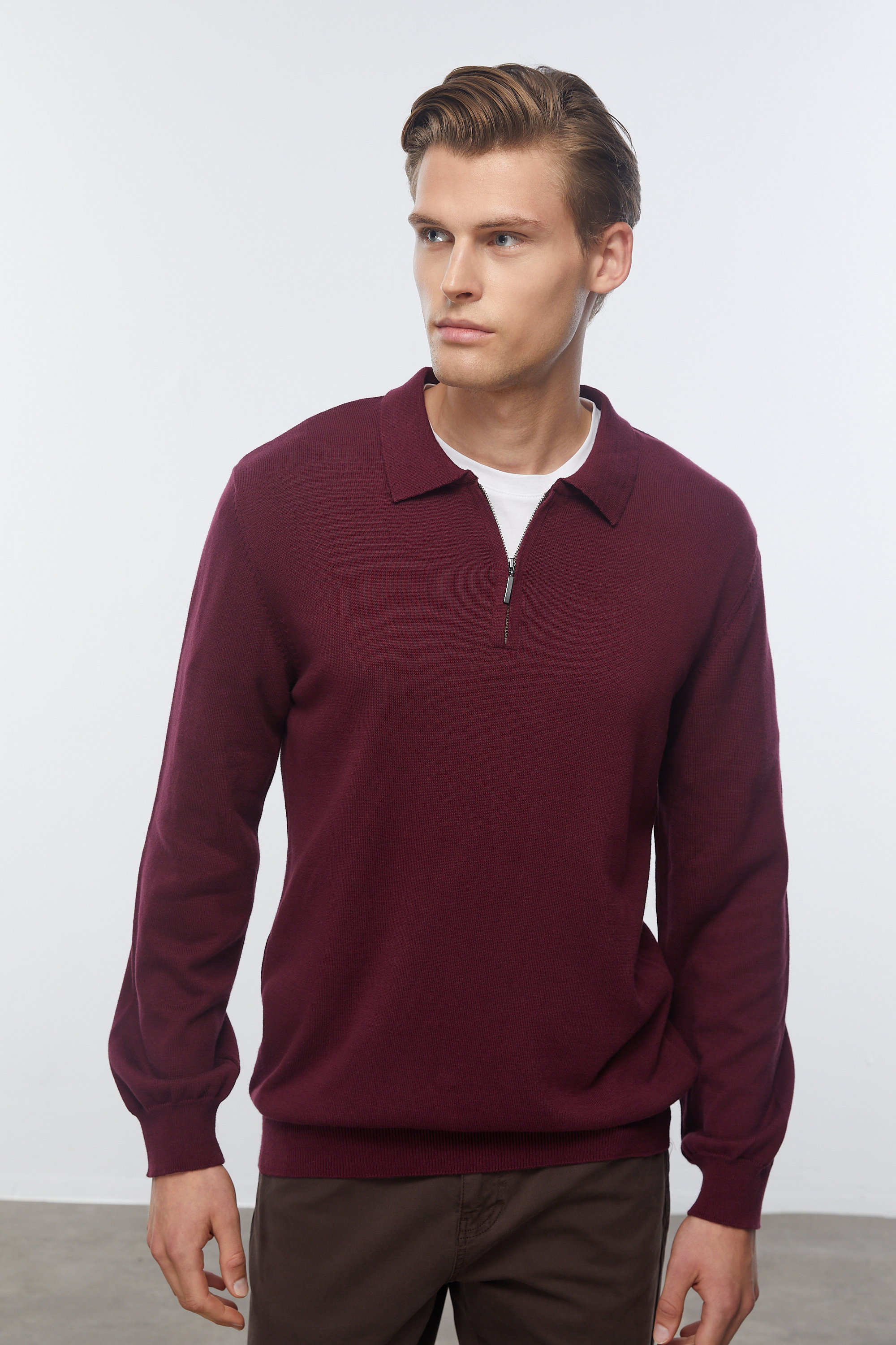 FERMUARLI POLO YAKA KAZAK