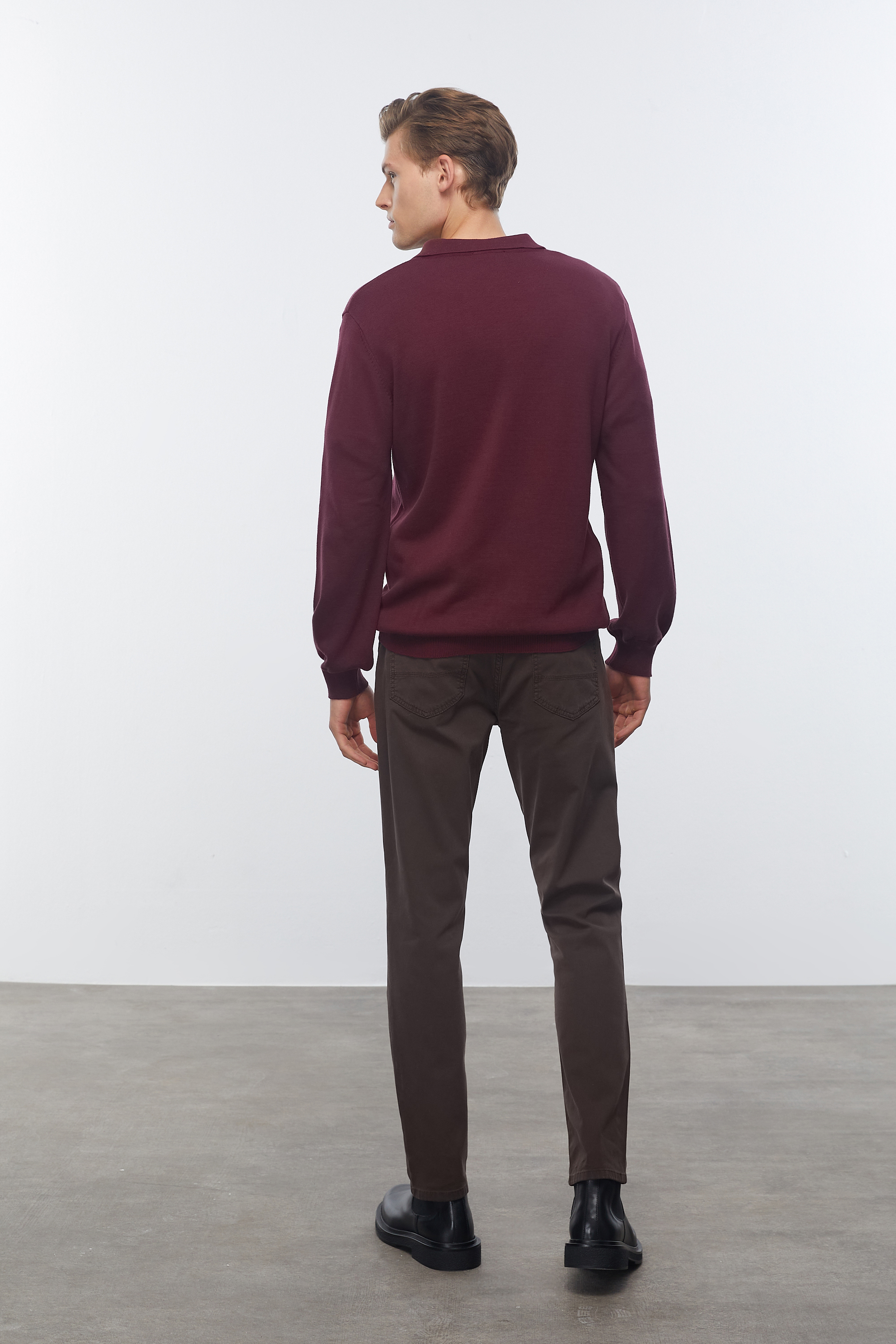 FERMUARLI POLO YAKA KAZAK