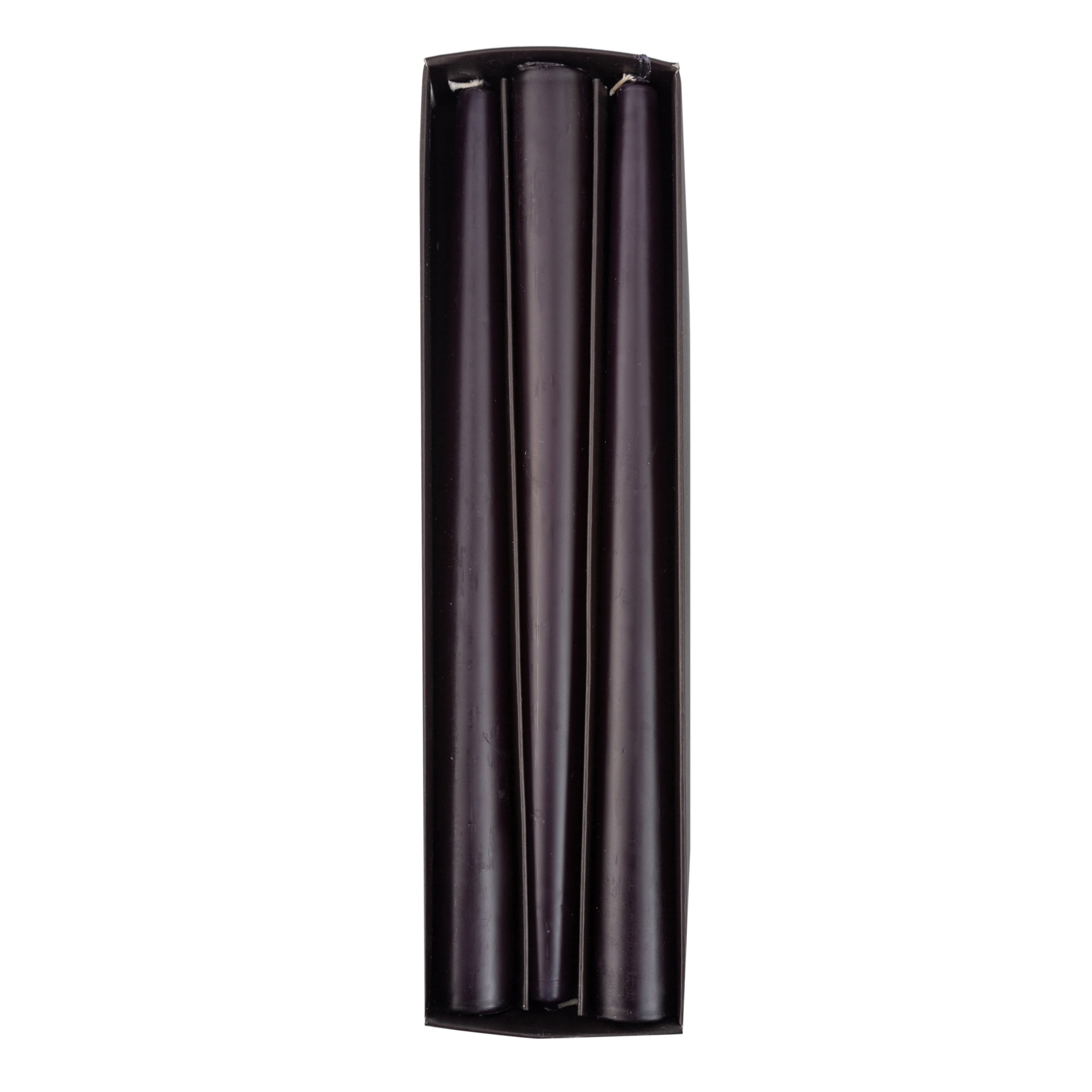 6LI ŞAMDAN MUM SIYAH 25CM