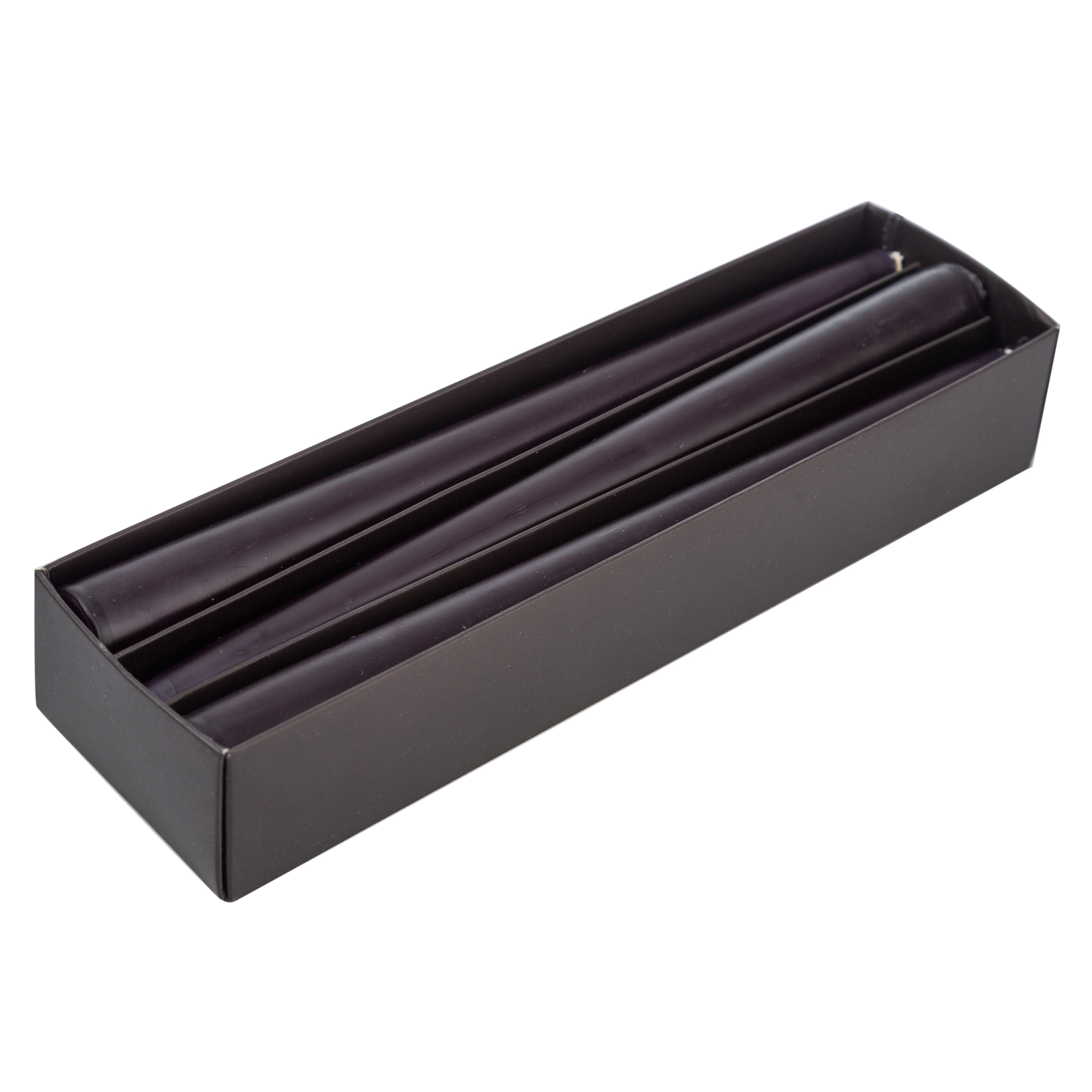 6LI ŞAMDAN MUM SIYAH 25CM