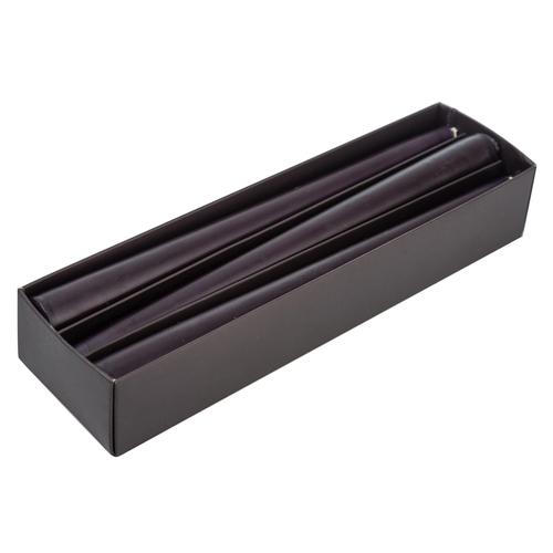  6LI ŞAMDAN MUM SIYAH 25CM