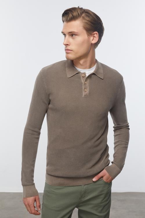  POLO YAKA TRİKO KAZAK